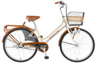 Xe đạp thời trang Asama CLD PU24 - kem