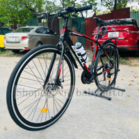 Xe Đạp Touring BULL E300 Mẫu Mới Khung Nhôm Hợp Kim Sơn Tĩnh Điện, Vành Nhôm 700C,Bộ Đề Shimano 21 Tốc Độ,Phanh Đĩa Cơ
