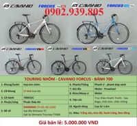 Xe Đạp Touring City Cavanio Focus 700c Khung Nhôm