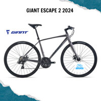 Xe Đạp Touring Giant Escape 2 2024 Nhập Khẩu Chính Hãng. Tặng Kèm Chắn Bùn, Bình Nước, Giá Đỡ Bình Nước, Dầu Tra Xích
