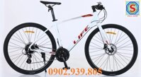 Xe Đạp Touring Life City2 700c khung sườn nhôm dây âm sườn Phanh đĩa dầu SHIMANO MT200