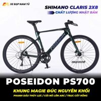 XE ĐẠP TOURING POSEIDON PS700, KHUNG MAGIE ĐÚC NGUYÊN KHỐI, GROUP SHIMANO CLARIS NHẬT BẢN, PHANH DẦU, CỐI NỔ LỚN