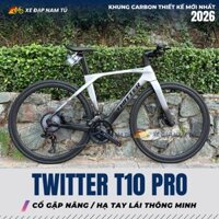 XE ĐẠP TOURING TWITTER T10 PRO [2026] TAY LÁI THẲNG, GROUP RETROSPEC 2X12, PHANH DẦU THỦY LỰC