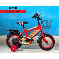 Xe đạp trẻ em 12inch cho bé trai từ 2 đến 5 tuổi có kèm bánh phụ