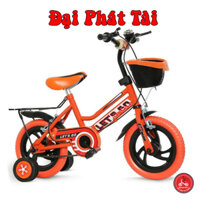 Xe đạp trẻ em 2 bánh Let's go màu sắc rực rỡ loại 12 inches - Nhựa Đại Phát Tài - dành cho bé 2-4 tuổi - A56B12
