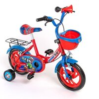 Xe đạp trẻ em 2 bánh Super Hero cho bé trai 2-3-4-5 tuổi Size 12-14inch