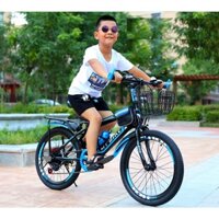 Xe đạp trẻ em có đề cho bé 7-15 tuổi (Có đề TẶNG KÈM GIỎ VÀ GÁCBAGA) - Xe đạp thể thao- xe đạp địa hình cho bé