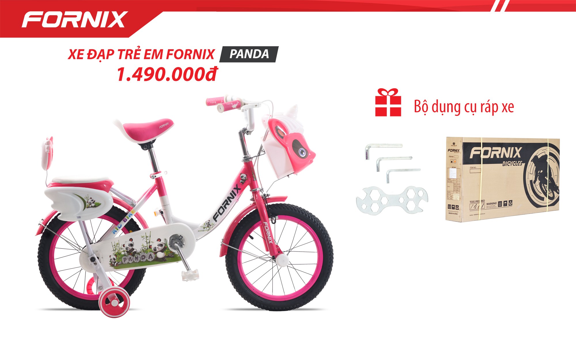 Xe đạp trẻ em Fornix Panda