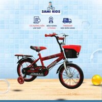 Xe Đạp Trẻ Em JINBAO Cho Bé Trai Từ 2 - 7 Tuổi Kèm Giỏ Xe Và Bánh Phụ Dễ Dàng Di Chuyển XD3
