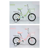 Xe đạp trẻ em mini Xaming cho bé có bánh phụ tập đi 12-14-16 inch - Có chân chống 18-20 inch + giỏ và gacbaga