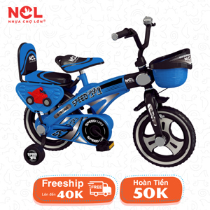 Xe đạp trẻ em Nhựa Chợ Lớn K100 - M1750-X2B - 14 inch, dành cho bé từ 4-5 tuổi