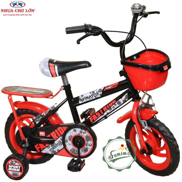 Xe đạp trẻ em Nhựa Chợ Lớn K108 - M1829-X2B - 12 inch, dành cho bé từ 3-4 tuổi