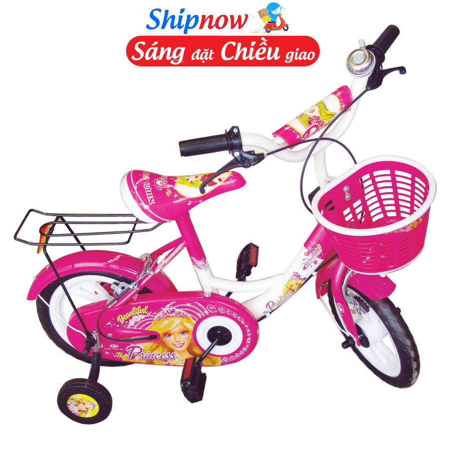 Xe đạp trẻ em Nhựa Chợ Lớn K77 - M1472-X2B - 12 inch, dành cho bé từ 3-4 tuổi