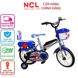 Xe đạp trẻ em Nhựa Chợ Lớn K89 - M1615-X2B - 12 inch, dành cho bé từ 3-4 tuổi