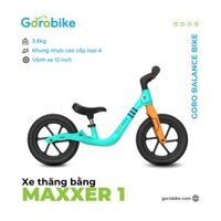 Xe Đạp Trẻ Em Thăng Bằng Goro Balance Bikes Maxxer 1 - Bánh 12 inch 2-3 Tuổi Cao 80-105Cm - Xanh
