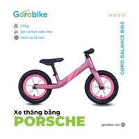 Xe Đạp Trẻ Em Thăng Bằng Goro Balance Bikes Porsch - Bánh 12 inch 2-3 Tuổi Cao 80-105Cm - Tím Hồng