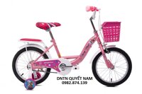 Xe đạp Trẻ em Thống Nhất kiểu HQ 16-03 Dành cho trẻ từ 4 - 7 tuổi - Hàng chính hãng - Màu Hồng