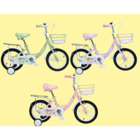 Xe đạp trẻ em Xaming có bánh phụ tập đi 12-14-16 inch - Có chân chống 18-20 inch + giỏ và gacbaga