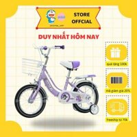 Xe đạp trẻ em Xaming Nữ Hoa Hồng Mới Đủ Size 12-14-16-18 -20inch