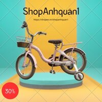 Xe đạp trẻ em Xaming Nữ khung cong chính hãng cho bé 4-12 tuổi