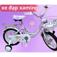 Xe Đạp Trẻ Em, Xe Đạp XAMING Mẫu Bé Gái - Từ 2 Tuổi Đến 9 Tuổi ( Bảo Hành 6 Tháng - Lỗi 1 Đổi 1 Trong Vòng 7 Ngày)
