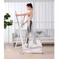 xe đạp trong nhà elip, xe đạp tập thể dục gấp gọn, có đồng hồ nhịp tim, calo, quãng đường, thời gian...