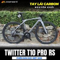 XE ĐẠP TWITTER T10 PRO RS HYBRID [2026] TAY LÁI CARBON NGUYÊN KHỐI