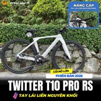 XE ĐẠP TWITTER T10 PRO RS HYBRID [2026] TAY LÁI CARBON NGUYÊN KHỐI