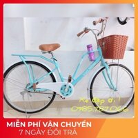 Xe đạp Việt Nhật (mẫu Latte), bền đẹp sang trọng - xe đạp người lớn nữ size 24,26