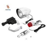 Xe Đạp Xe Đạp Xe Đạp Cơ Giới Ma Sát Dynamo Máy Phát Điện Đầu Đuôi Đèn 6V 3W Xe Đạp Acessories