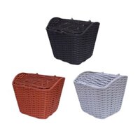 Xe Đạp Xe Điện Giỏ Mây Wicker Nhựa Xe Giỏ Thú Cưng Giỏ Rau Có Nắp Giỏ Rau Củ