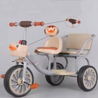 Xe Đạp xích lô 3 bánh 2 chỗ ngồi cho bé