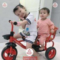 Xe đạp xích lô, 3 bánh, 2 chỗ ngồi cho bé 8030, 2 và 4 tuổi