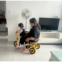Xe Đạp Xích Lô Mầm Non Cao Cấp, Siêu Bền, An Toàn, Bé Cực Thích