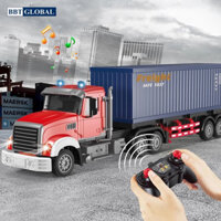 Xe Đầu Kéo Container,Xe Rơ Mooc Chở Hàng Phong Cách Mỹ Điều Khiển Từ Xa 6 Chiều RC2.4G