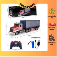 Xe Đầu Kéo Container,Xe Rơ Mooc Chở Hàng Phong Cách Mỹ Điều Khiển Từ Xa 6 Chiều RC2.4G
