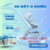 Xe Đẩy 2 Chiều Cho Bé G6 GLUCK, Gấp Gọn Gluck, Xe Đẩy Chống Sốc, Xoay 360 độ