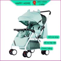 Xe đẩy 2 chiều gấp gọn cho bé, xe đẩy sơ sinh thiết kế tai thỏ dễ thương- HAPPYHOME89