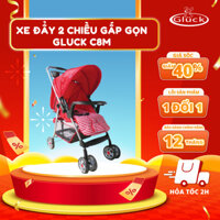 Xe đẩy 2 chiều gấp gọn cho bé Gluck C8M, trang bị bàn ăn dặm cho bé, vải chống thấm nước, dễ vệ sinh