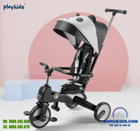 Xe đẩy 3 bánh cho bé 1-4 tuổi Playkids S03 cao cấp 5 in 1