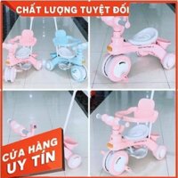 Xe đẩy 3 bánh Cho bé CÓ CẦN ĐẨY PHÁT NHẠC 618 ⚡