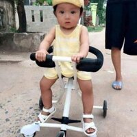 Xe đẩy 5 bánh gấp gọn