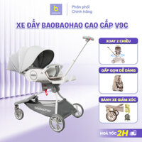 Xe Đẩy Baobaohao V9 - C Cho Bé, Xe Đẩy Cao Cấp 2 Chiều Êm Ái Thông Thoáng Tặng Kèm Tấm Lót Ghế