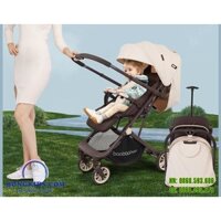 Xe đẩy Baobaohao Y8, xe đẩy gấp gọn cho bé tặng màn chống muỗi và gập lại như vali kéo dễ dàng mang đi mọi nơi