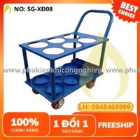 Xe Đẩy Bình Khí Oxy Y Tế 4-6-8 Bình (Trolley Cylinder Oxygen Medical)