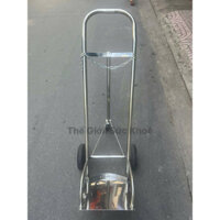 Xe Đẩy Bình Oxy 6 Khối Inox 201 Sáng Bóng