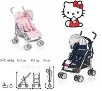XE ĐẨY BREVI  B' SUPER  HELLO KITTY (HỒNG)