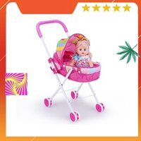 Xe Đẩy Búp Bê Cỡ Đại Cho Bé Biết Khóc Biết Cười