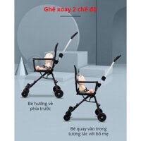 XE ĐẨY CHO BÉ 6 THÁNG - 2 TUỔI XẾP GỌN CHỈ 3.5KG DU LỊCH 2-WAY REST BABY - AsiaMart