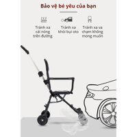 XE ĐẨY CHO BÉ 6 THÁNG ĐẾN 2 TUỔI RA NGOÀI CÓ THỂ XẾP GỌN CHỈ 3.5KG DU LỊCH 2-WAY REST BABY